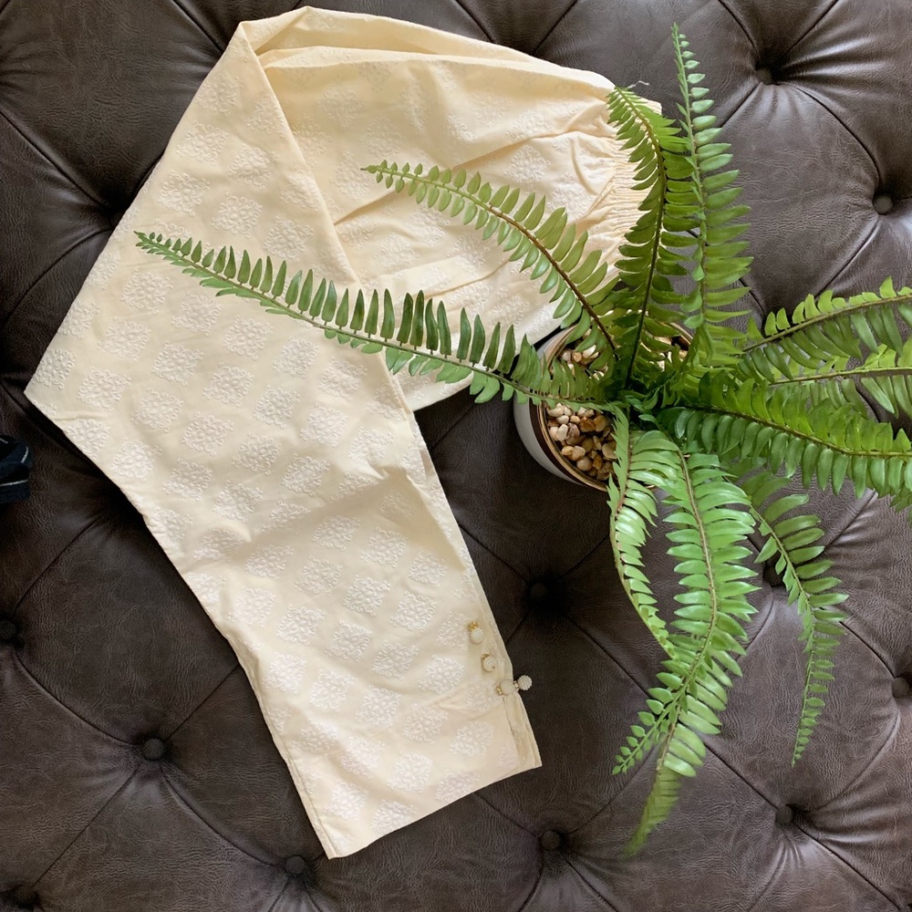 NEW cream fancy with pearl detailing